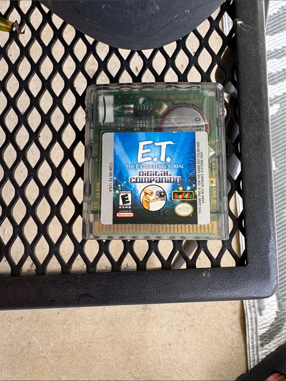 Game Boy Color E.T. Digital Companion Cartridge - Clear Green